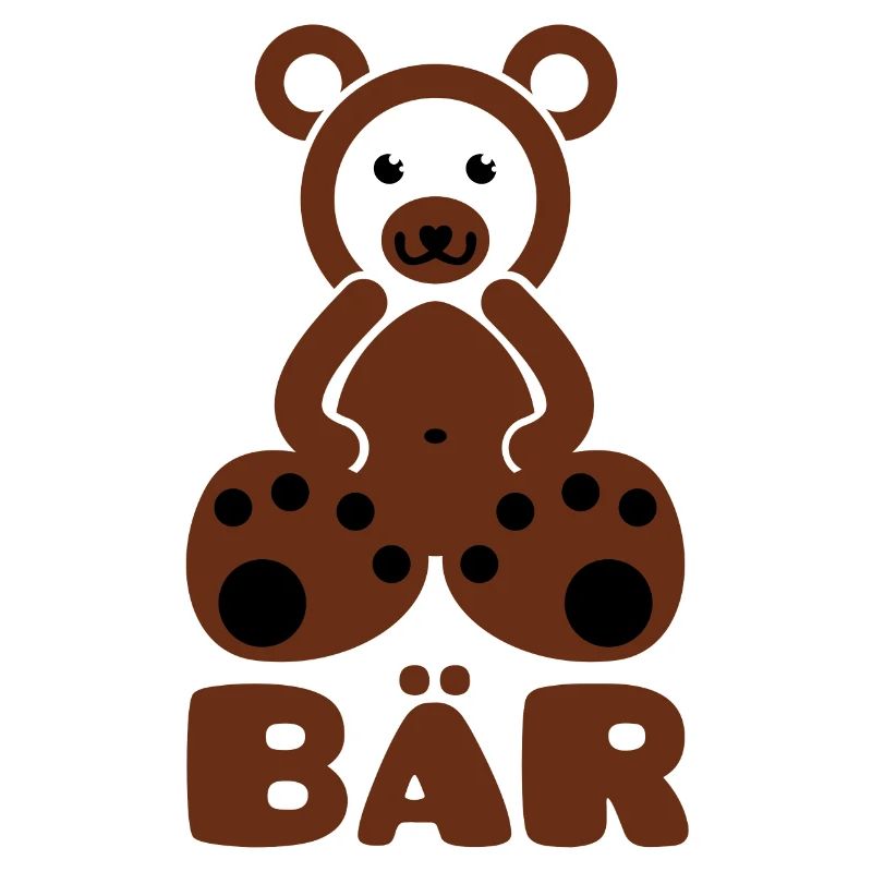 A bear with text
