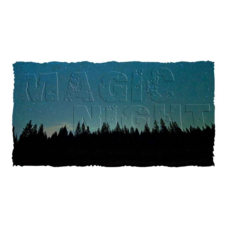 Magic Night | Night sky with forest (2nd upload)