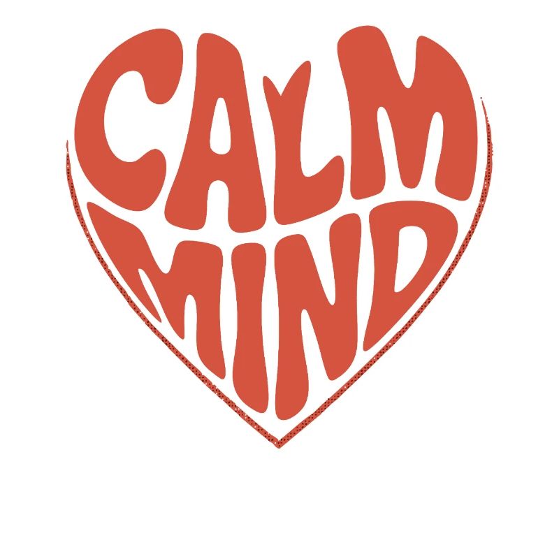 Calm Mind – Retro Herz Design
