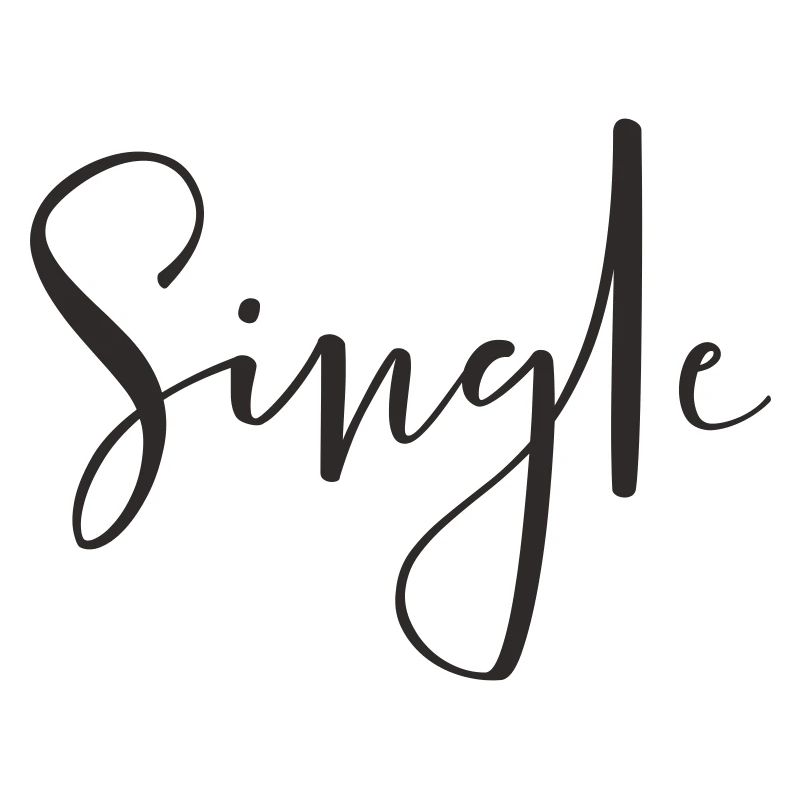 Single – Cool Statement Text Design