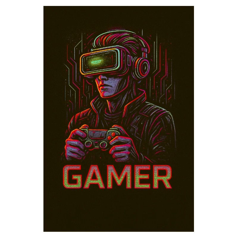 Image de réalité virtuelle Neon Gamer