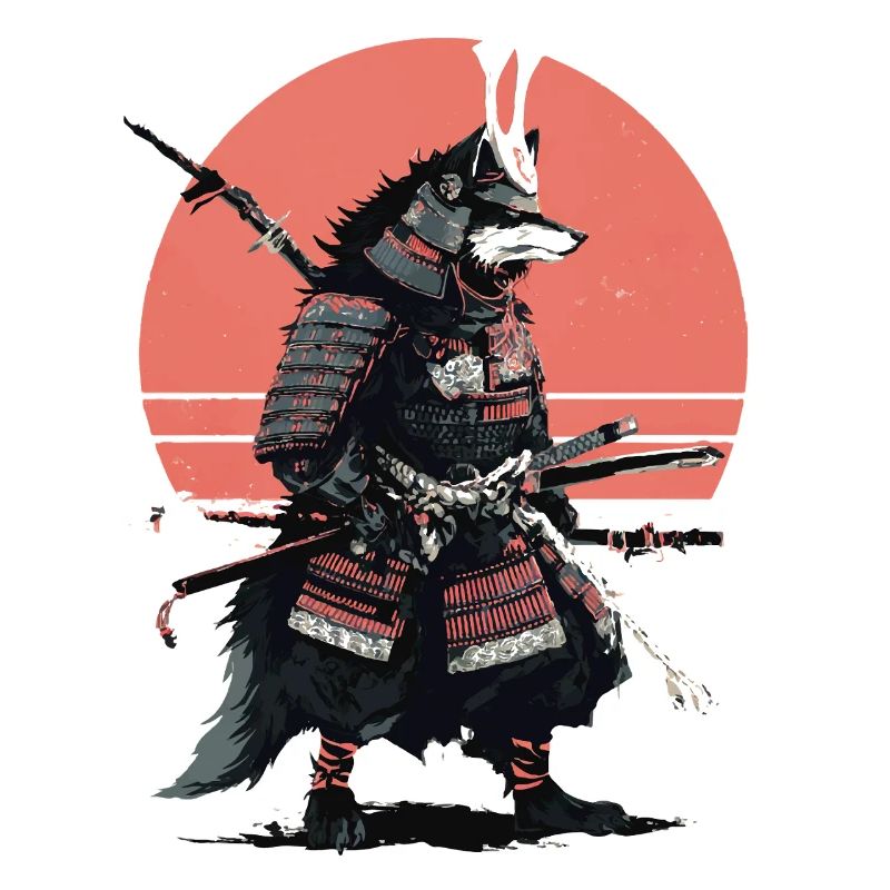 Wolf-Samurai der Morgendämmerung