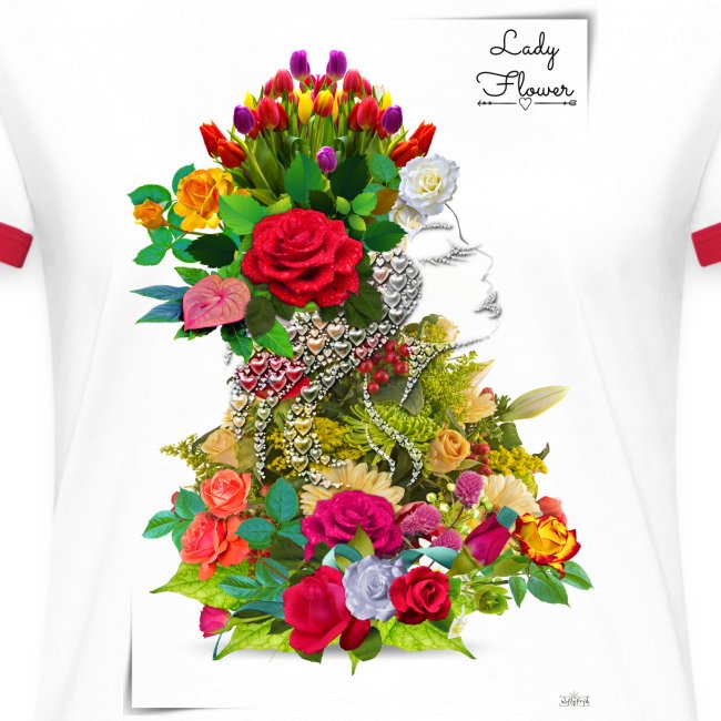 Lady flower -by- T-shirt chic et choc