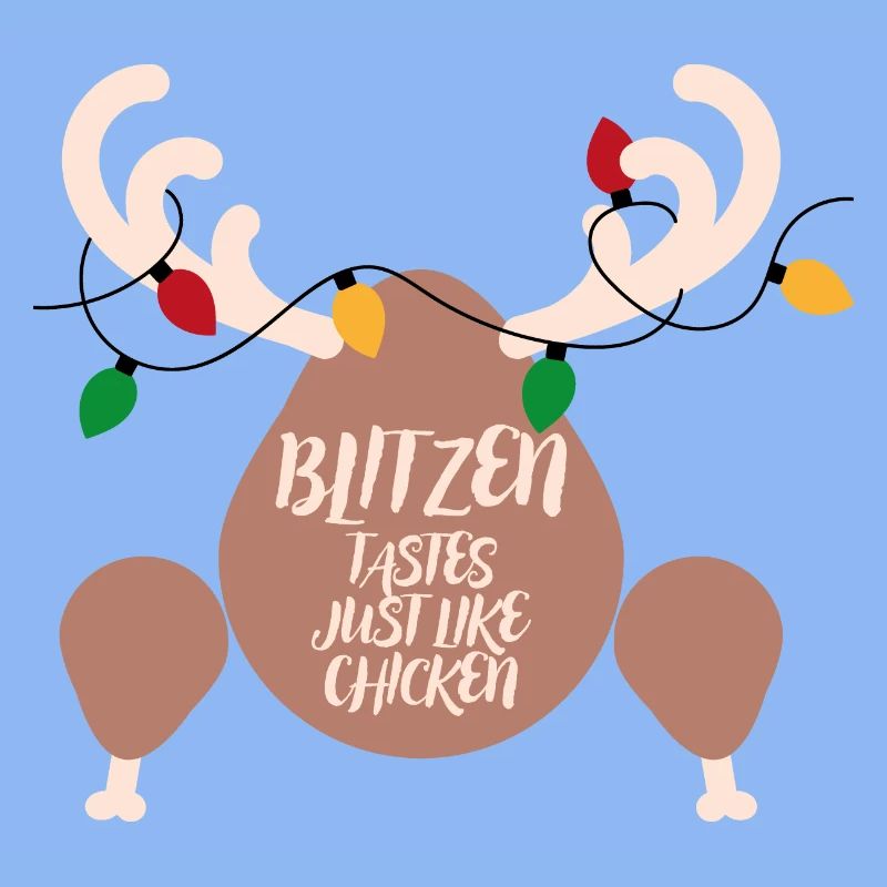 Decorated thigh: chicken flavour