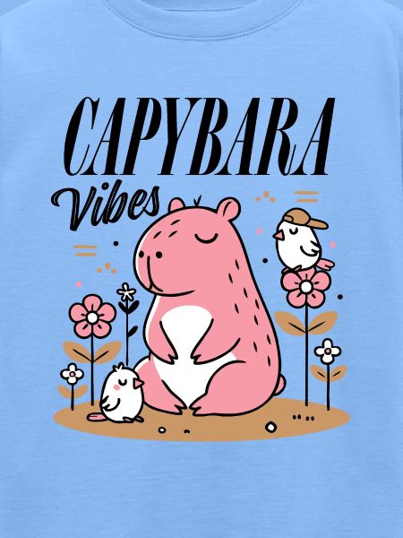 Entspanntes Capybara mit Freunden