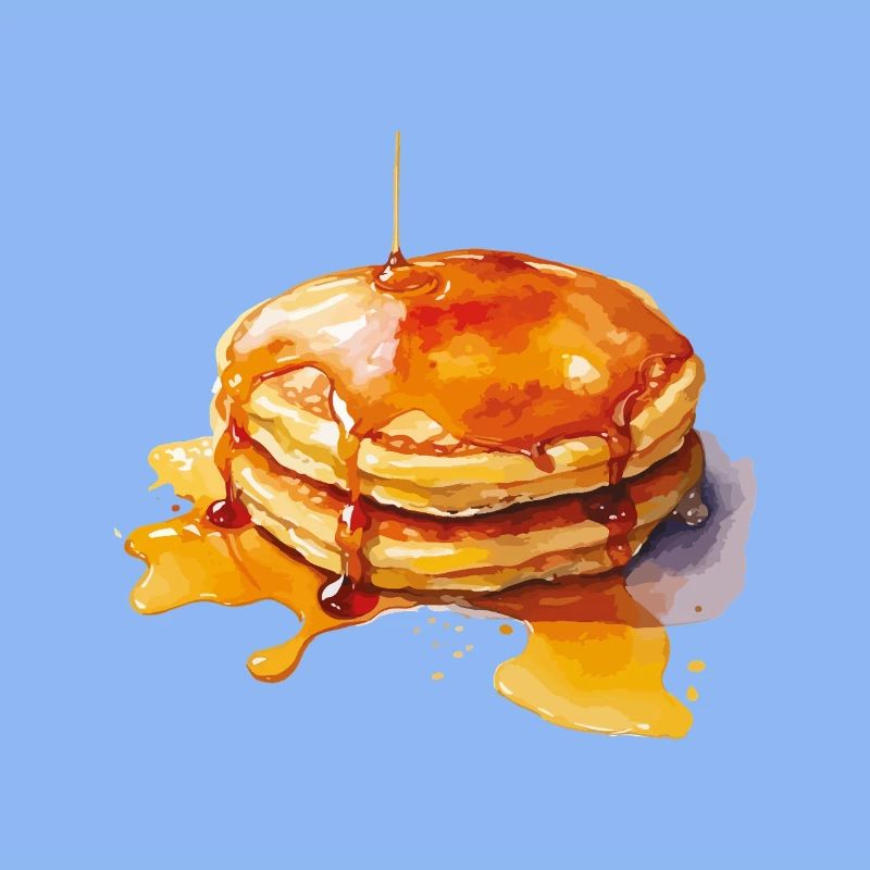 Syrup Pancake Stack