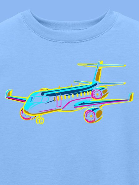 Flugzeug Comic Stil
