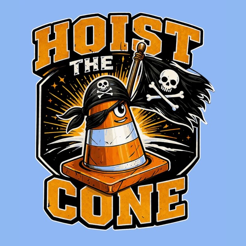 Construction Worker Road Construction Traffic Cone