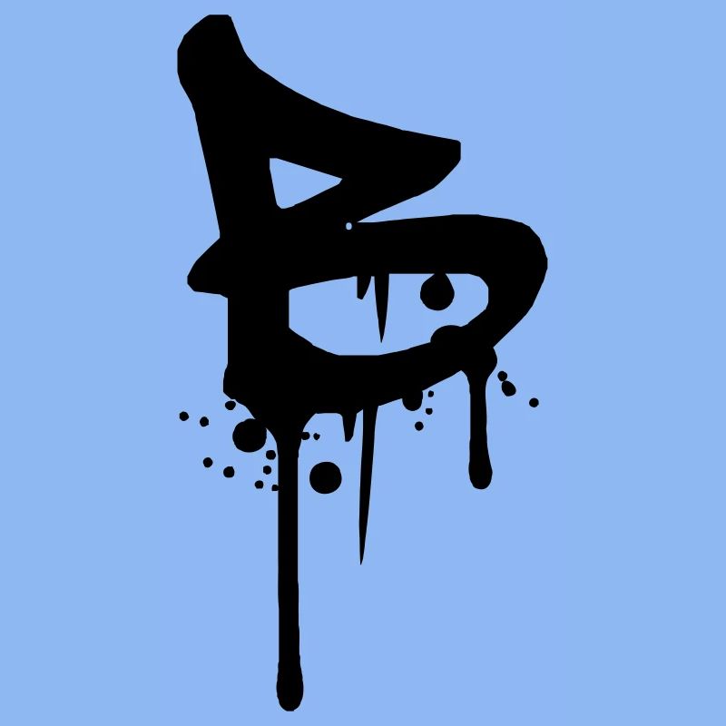 B graffiti drops Farbklex blood spray