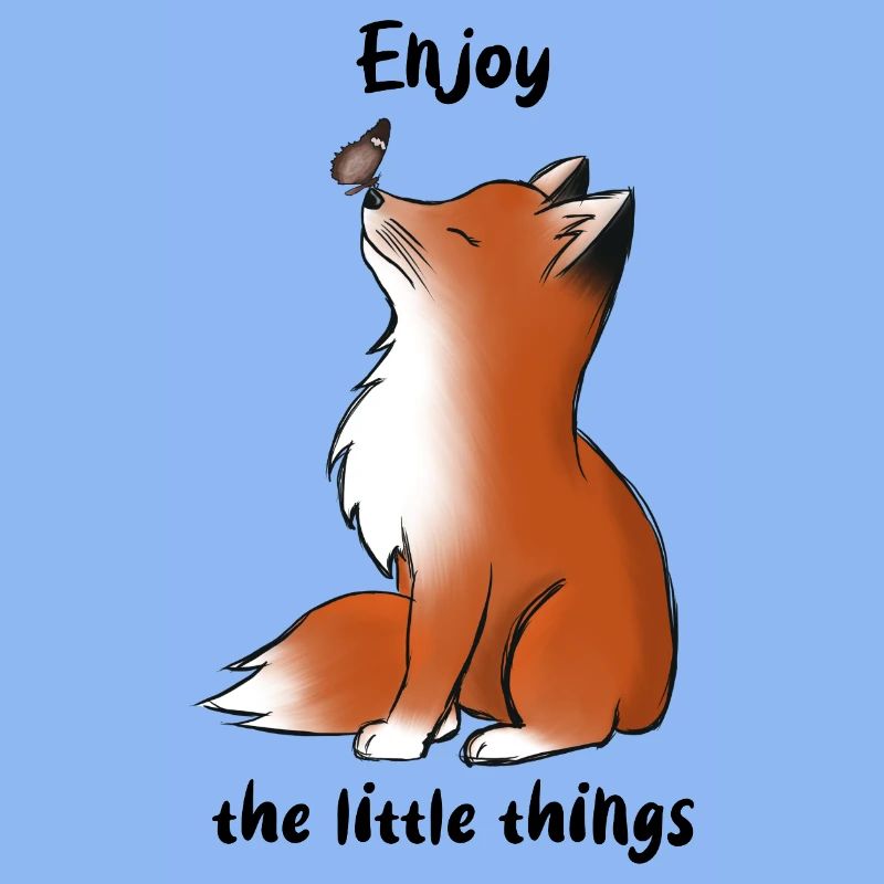 Cute Fox Butterfly Easter Spring Gift