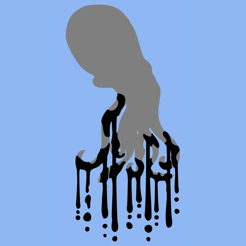 Tentacle Octopus Ink Drop Graffiti Spray Cool