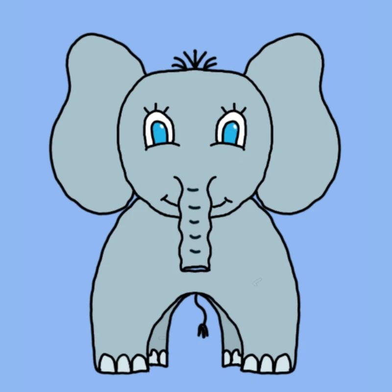 Ein netter, kleiner Elefant