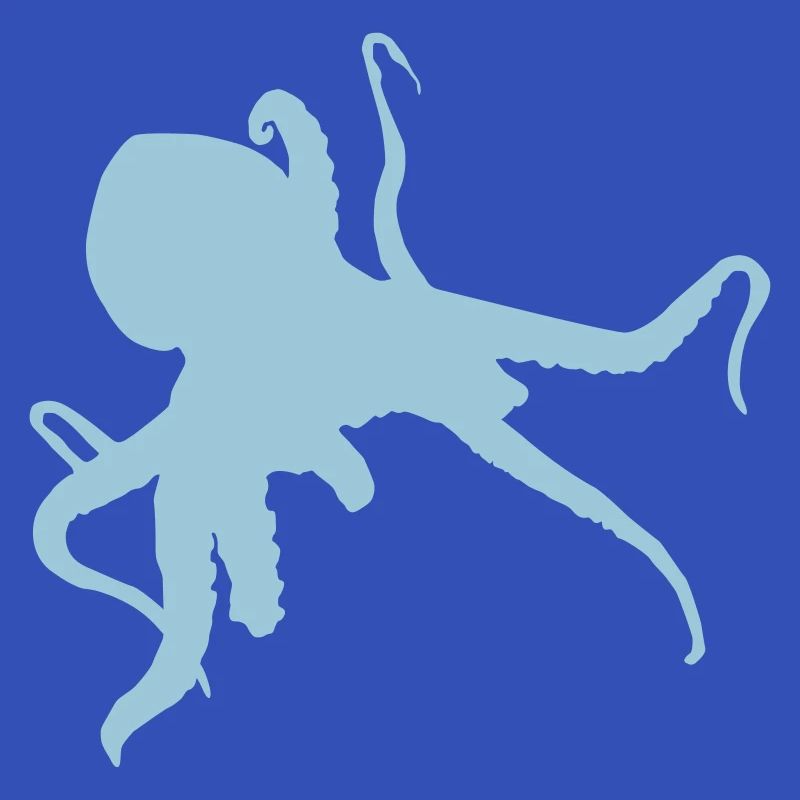Kraken octopus squid black vector