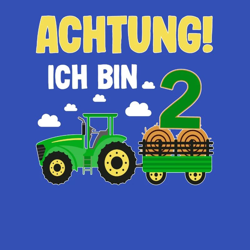 Traktor 2. Geburtstag Weg frei ich bin schon 2