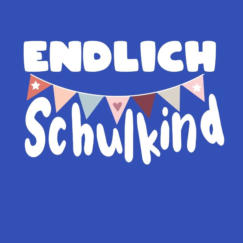 Endlich Schulkind Einschulung Erstklässler Mädchen