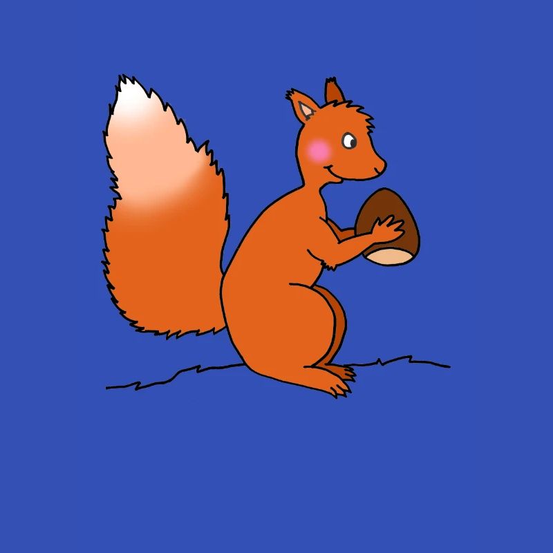 Squirrel with nut