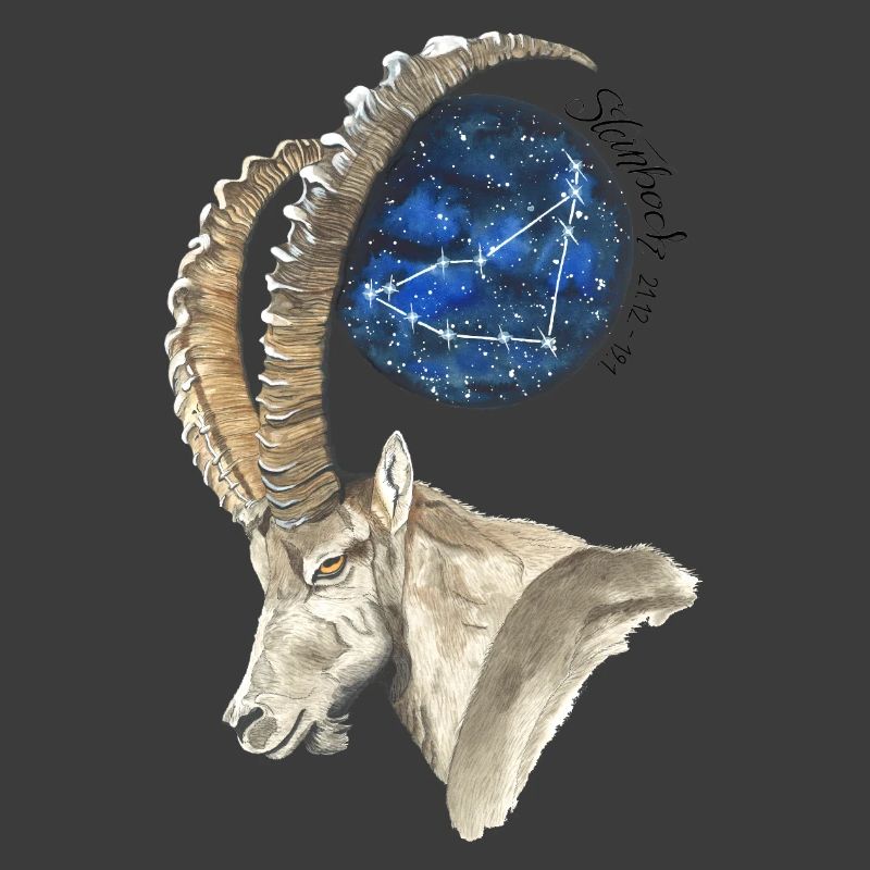 Sternzeichen Steinbock mit Datum und Sternbild