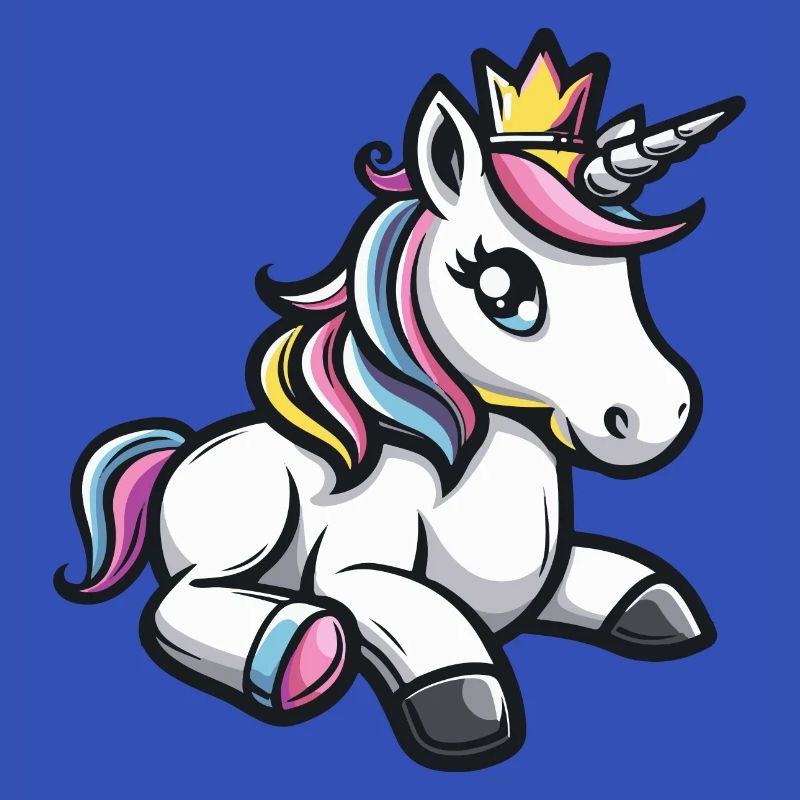 Einhorn Comic Krone