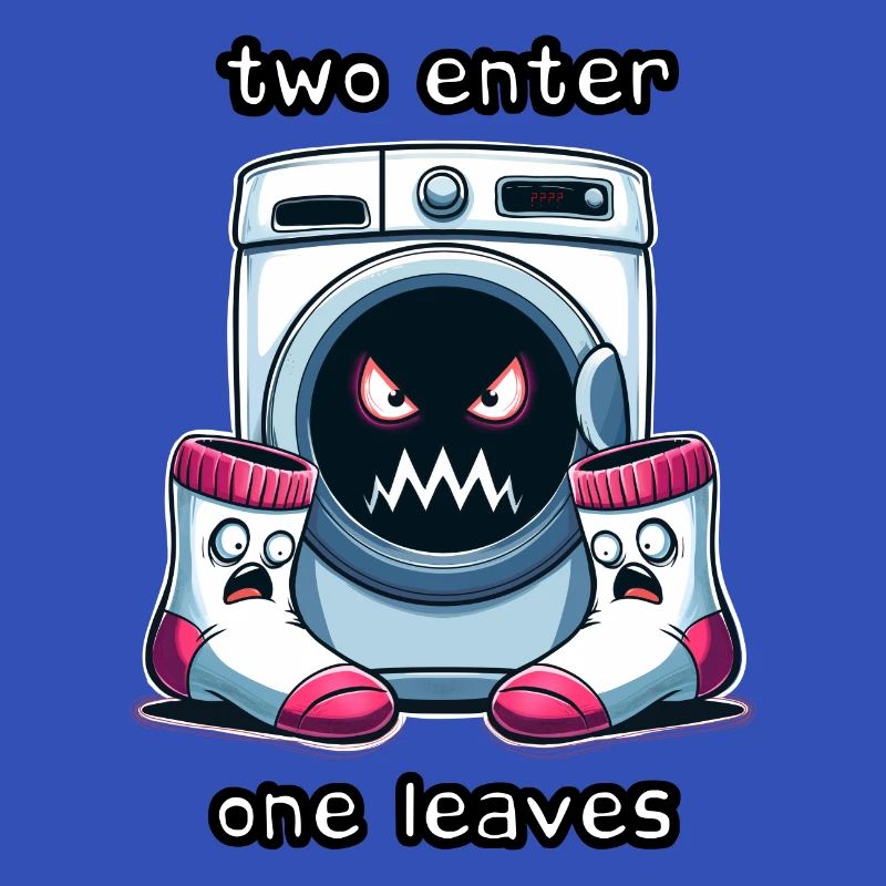 Scared Socks from the Washing Machine