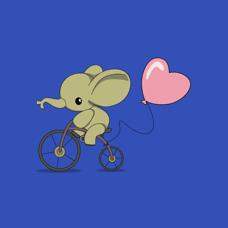 Éléphant à vélo