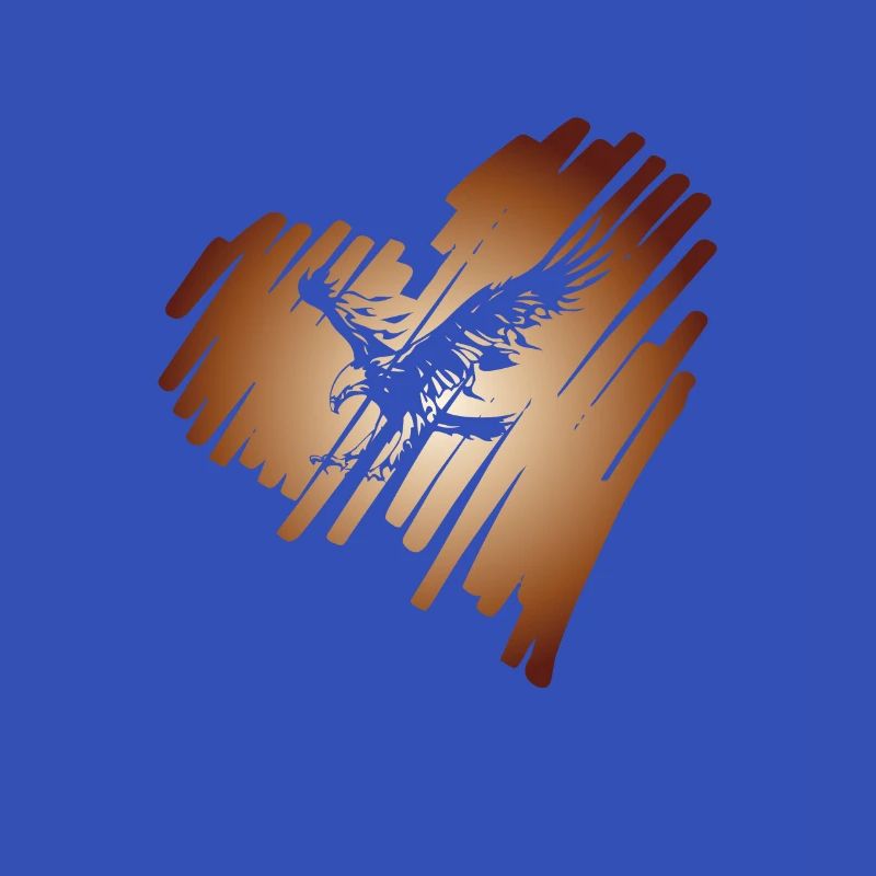 Heart with Eagle Golden Eagle Osprey White-tailed Eagle
