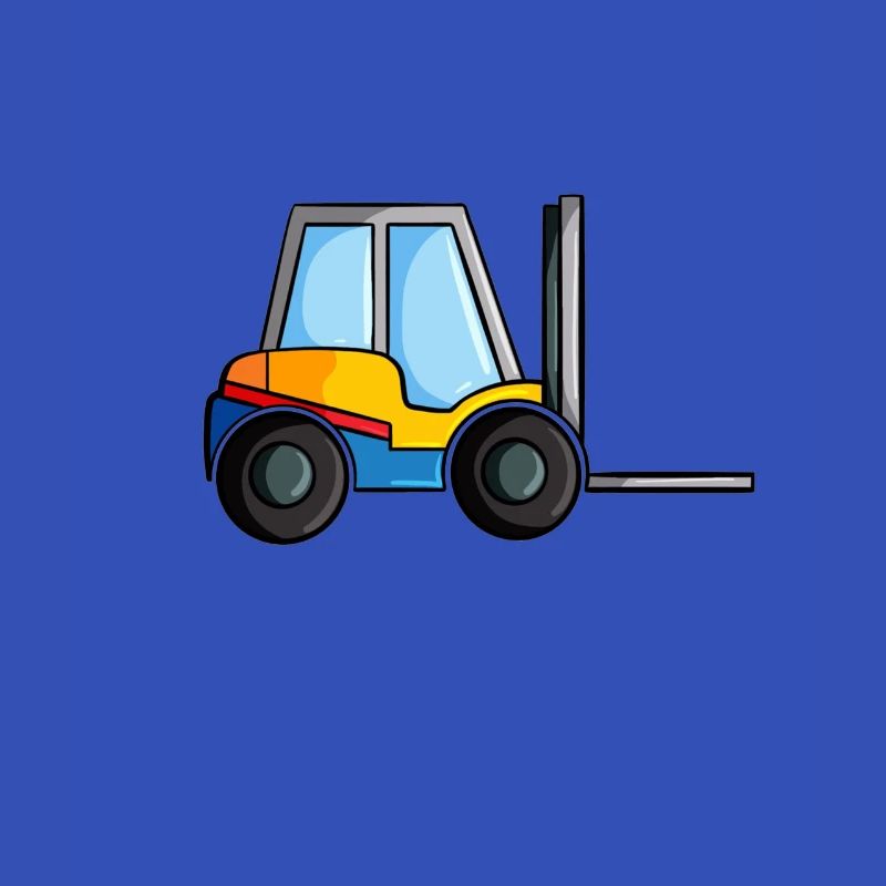 Construction site vehicle forklift