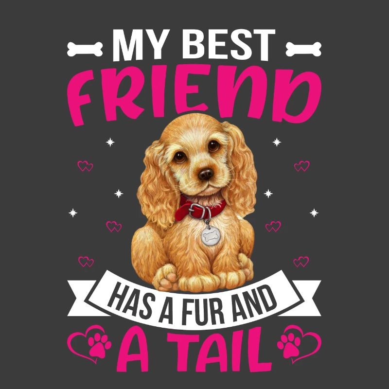 Cocker Spaniel Meilleur ami a de la fourrure et de la queue