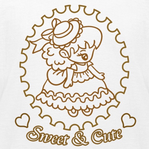 Coloring Sweet and Cute Character No 5 - Kids' T-Shirt