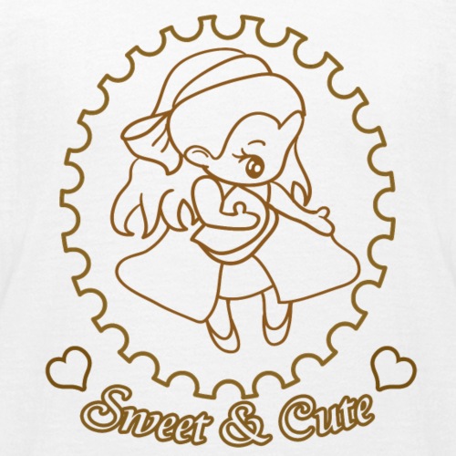 Coloring Sweet and Cute Character No 8 - Kids' T-Shirt
