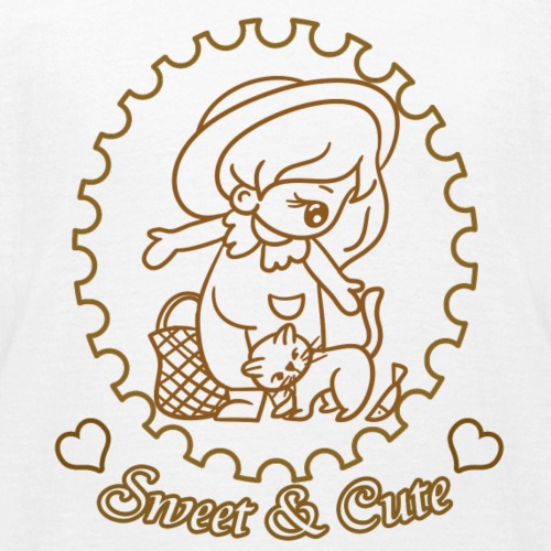Coloring Sweet and Cute Character No 15 - Kids' T-Shirt