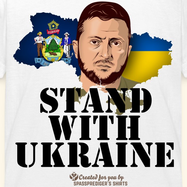 Ukraine Maine Unterstützer Motiv