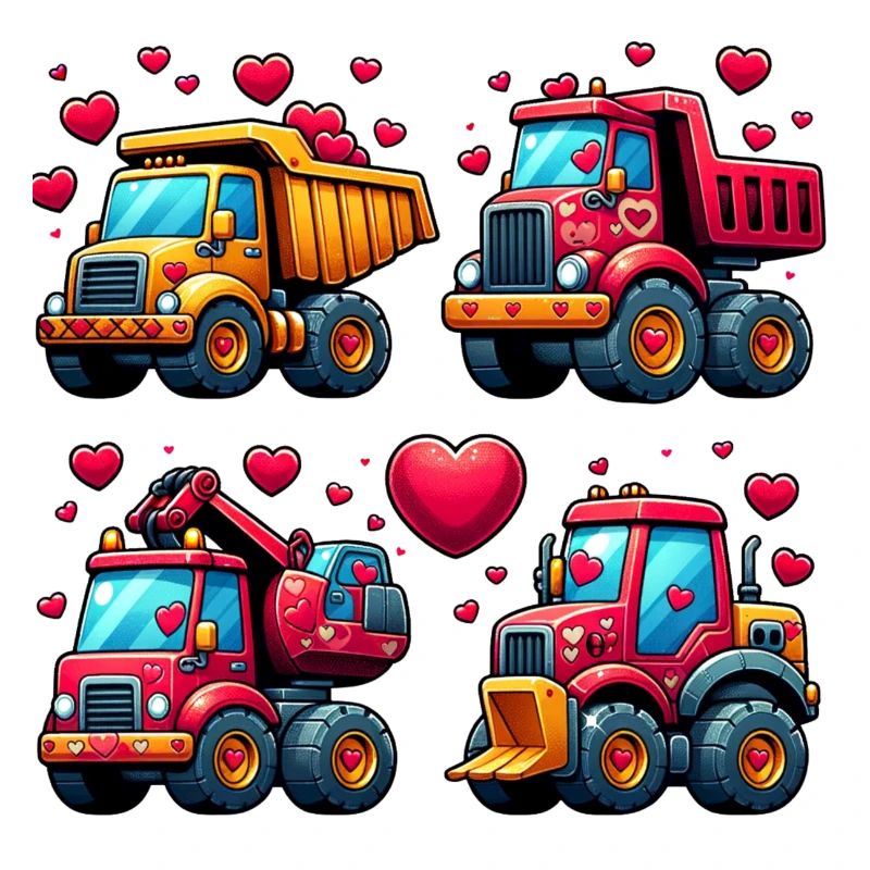 Tiny Builders' Affection - Construction T-Shirt