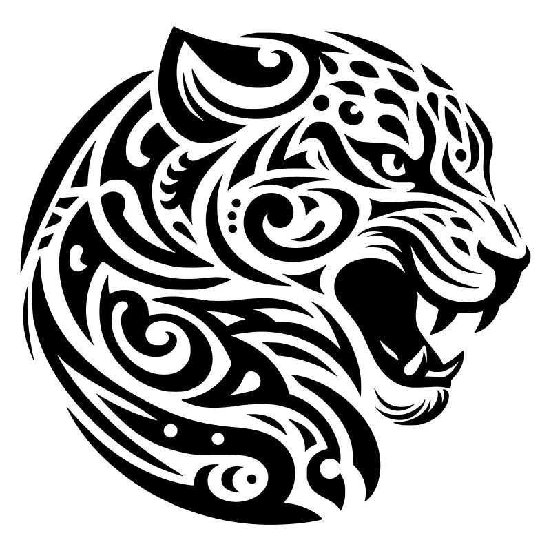 Léopard tribal
