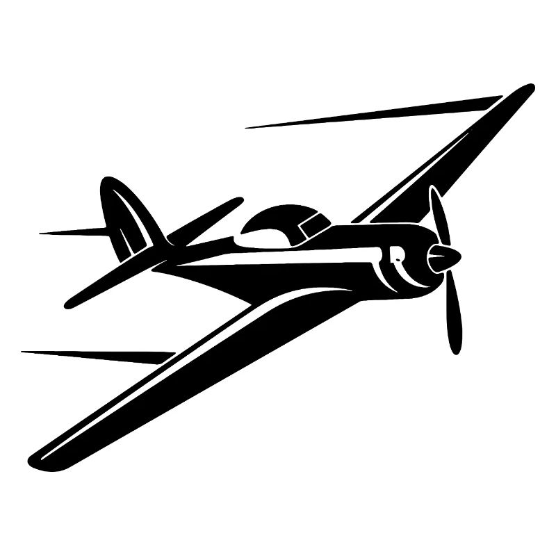 Propeller Plane Drawing