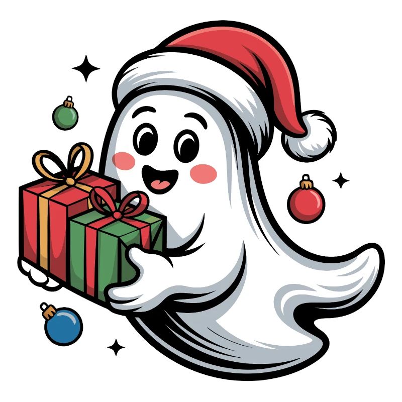 Weihnachtsgeist mit Geschenken