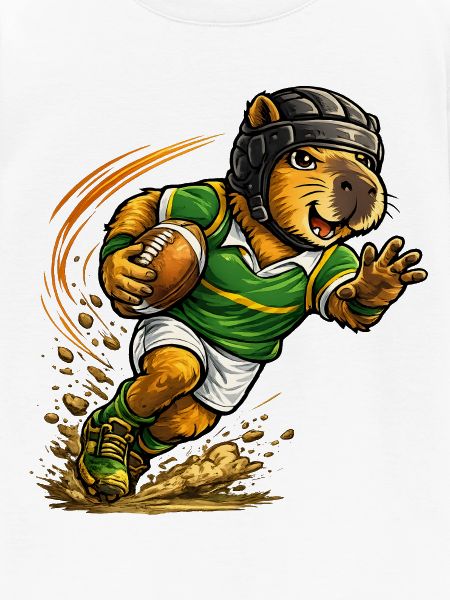 Capybara beim Rugby
