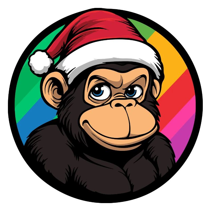 Affe Weihnachten Tier