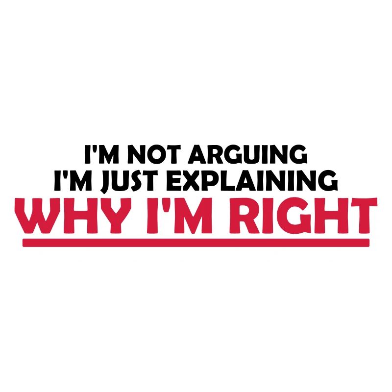 I m not arguing