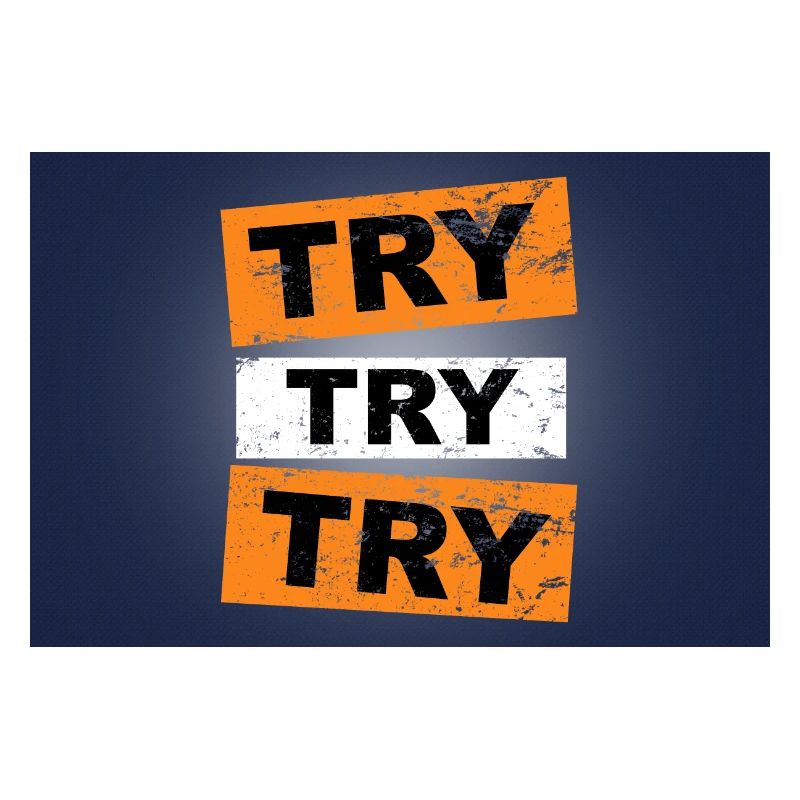 Try try try saying lettering