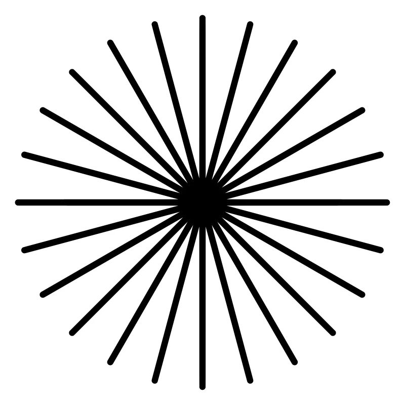 Lines Circle Sun Rays