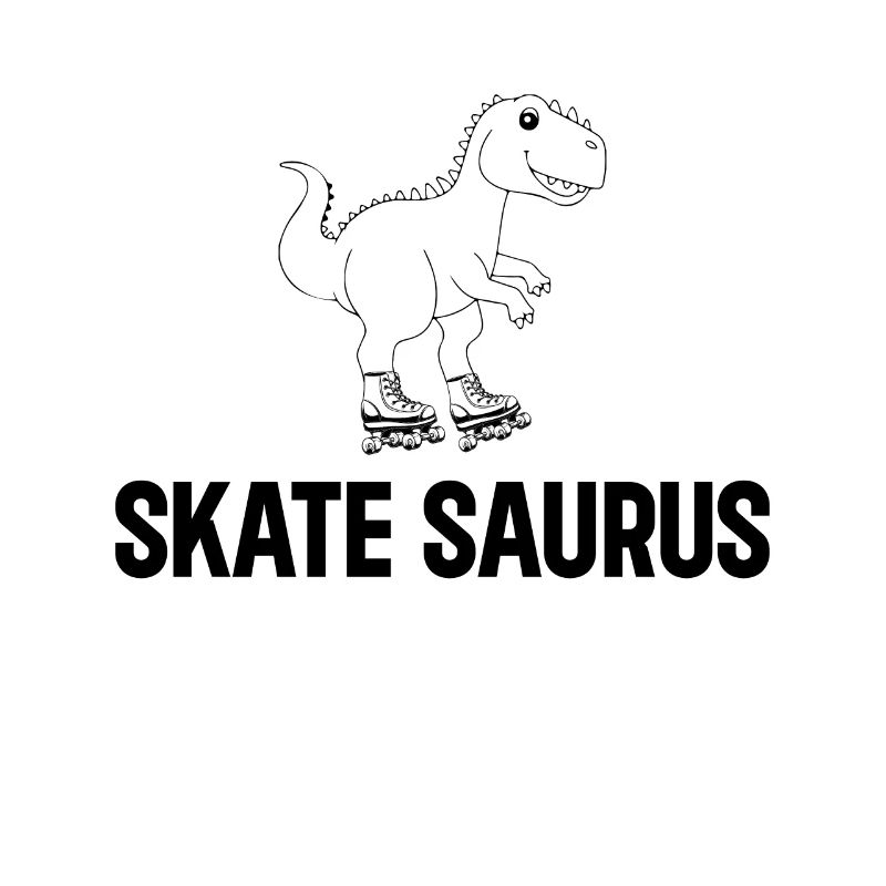 Roller Skating Dinosaur Skate Saurus Roller Skater
