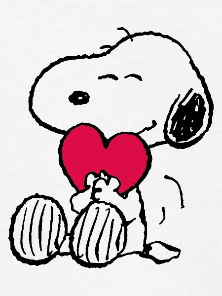 Peanuts Snoopy mit Herz