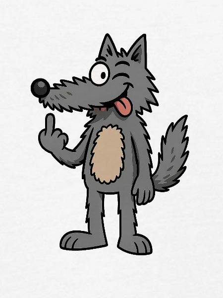 Waldemar Wolf Lustiger Comic-Wolf
