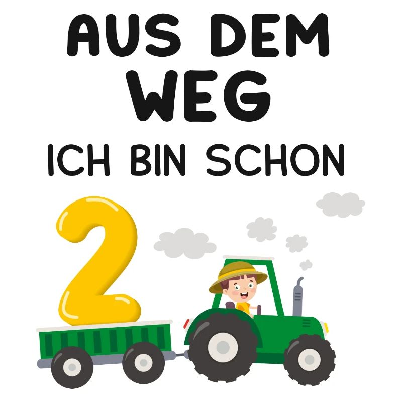 Kinder 2. Geburtstag Junge schon 2 Jahre Traktor