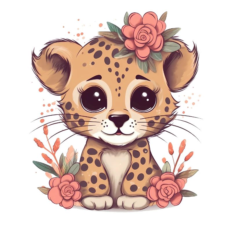 Guépard Fleurs de guépard