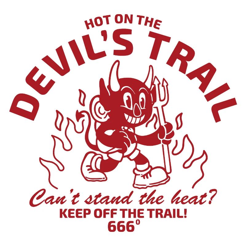 Devil in vintage style