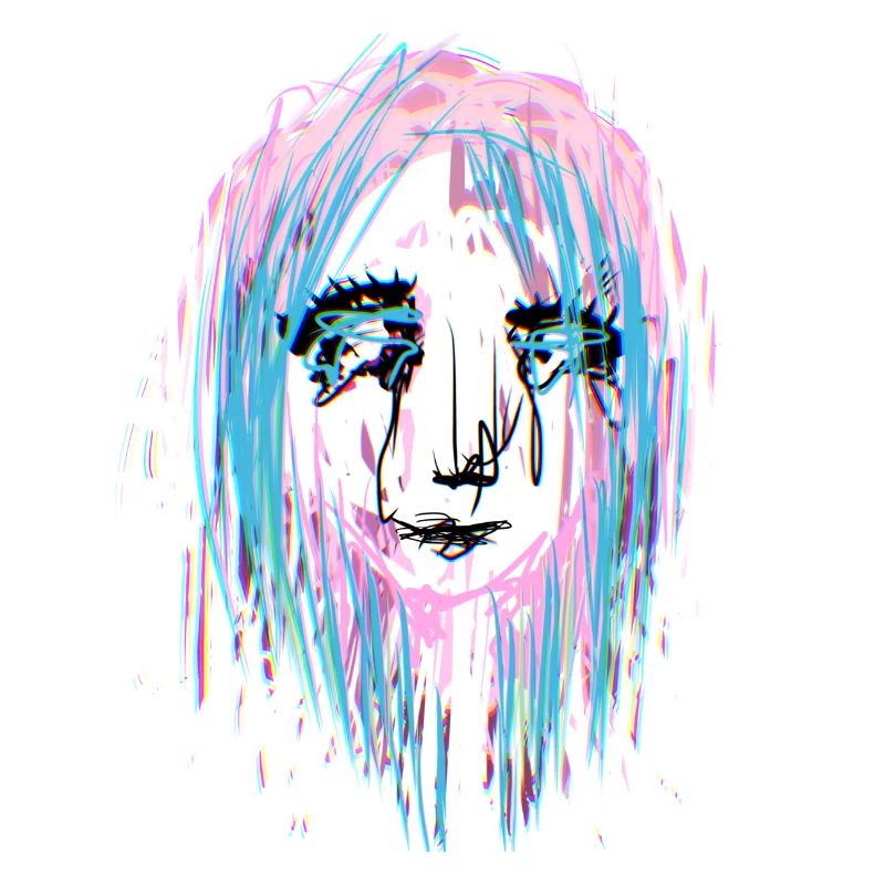 abstract crying