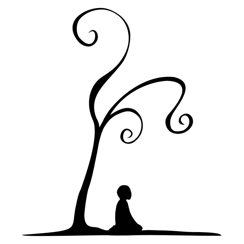 meditation under tree