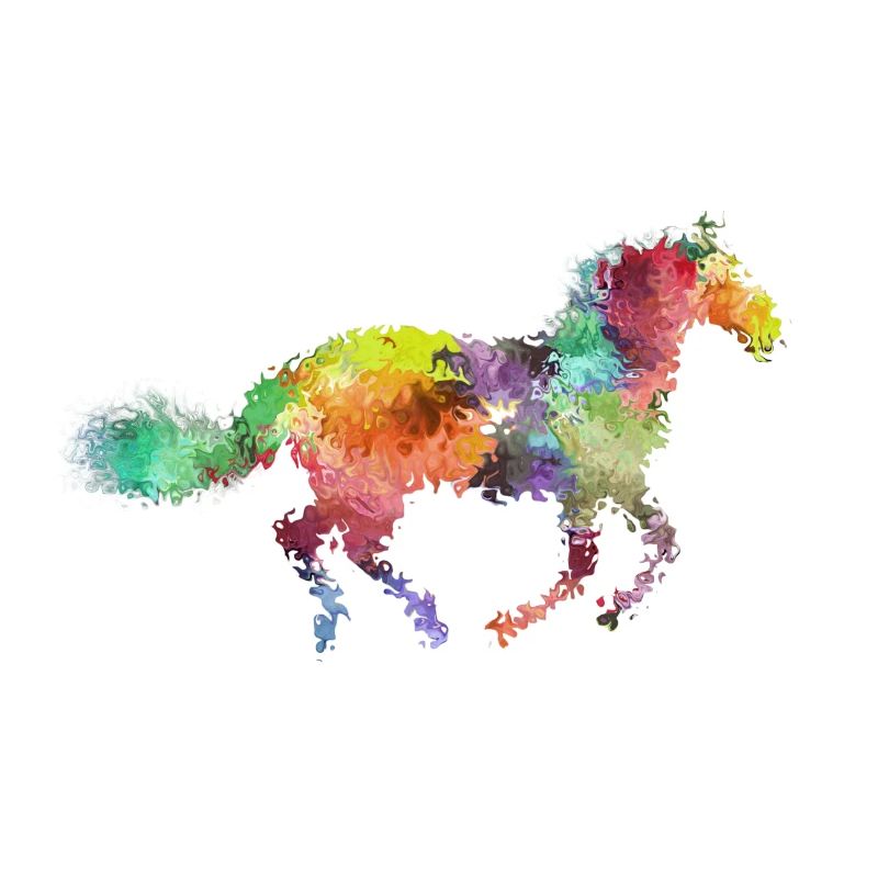 Cheval flou skitze