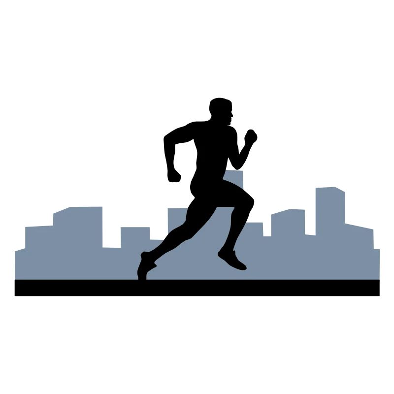 man running, run, city run
